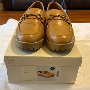 A New Day Women's Honey Brown Flats with Gold Accents